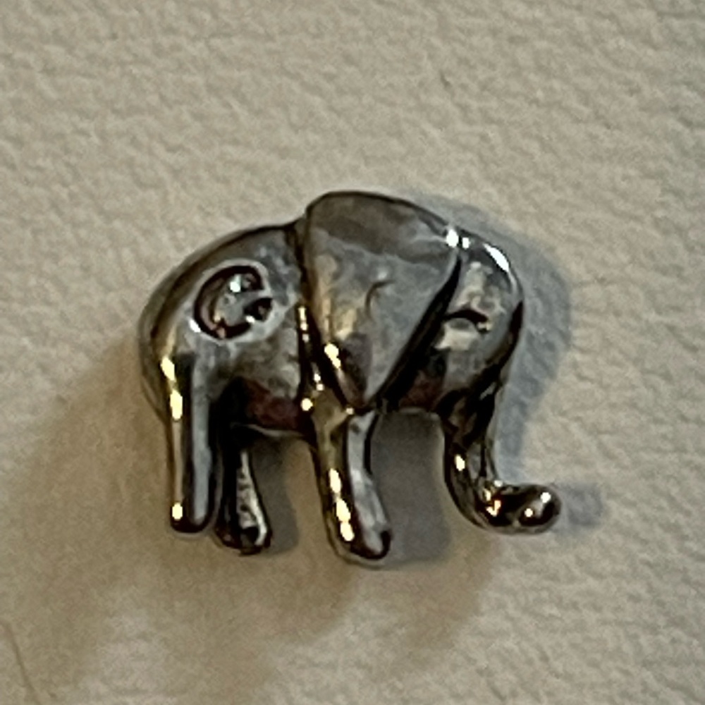 Origami Owl Silver Elephant Charm